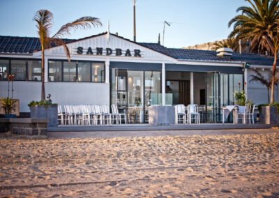 Outside the Sandbar Beach Cafe