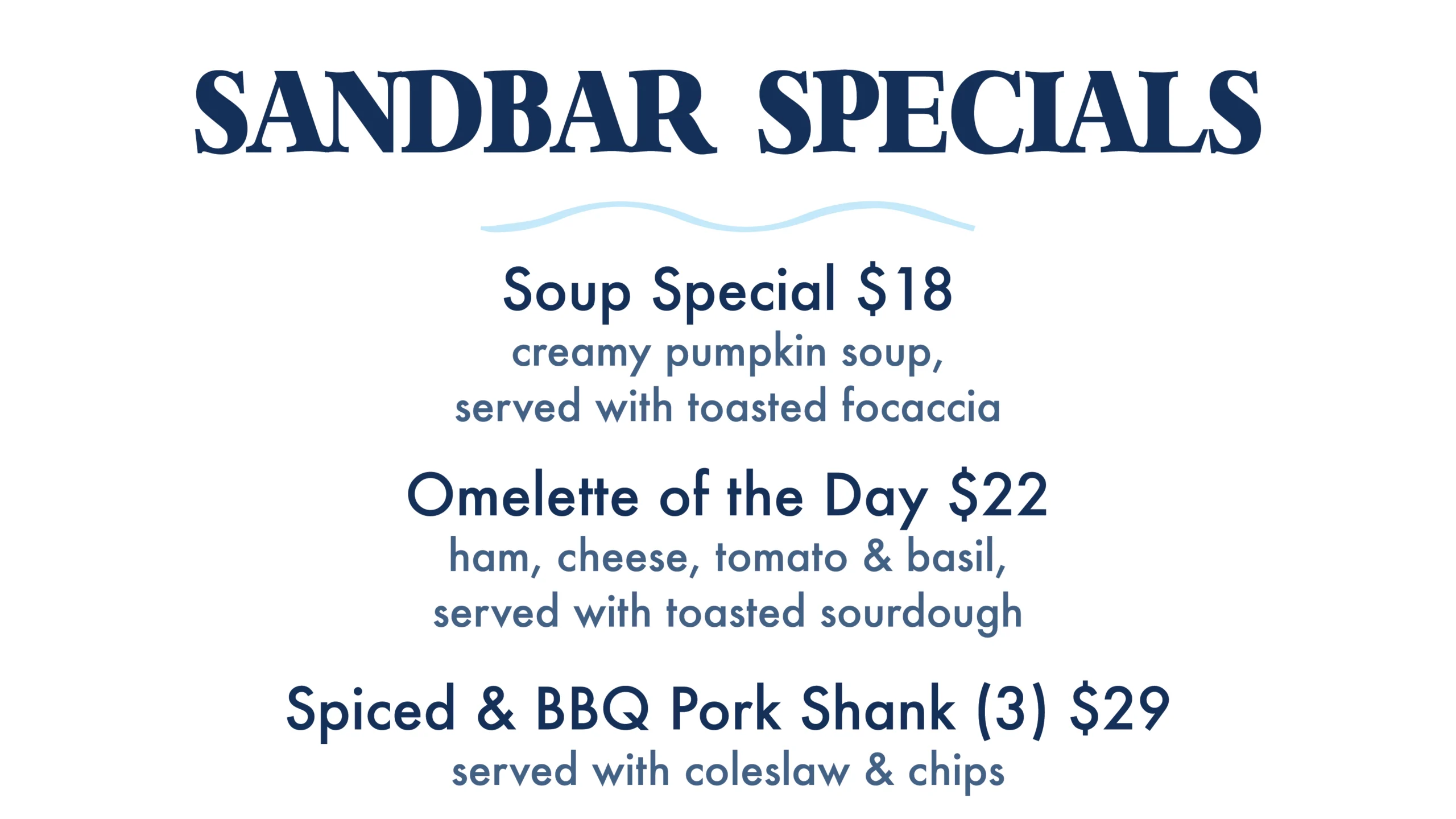 Weekly Specials