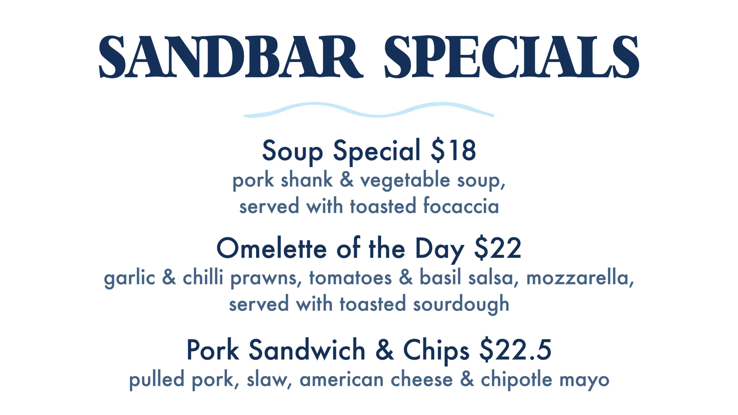 Weekly Specials